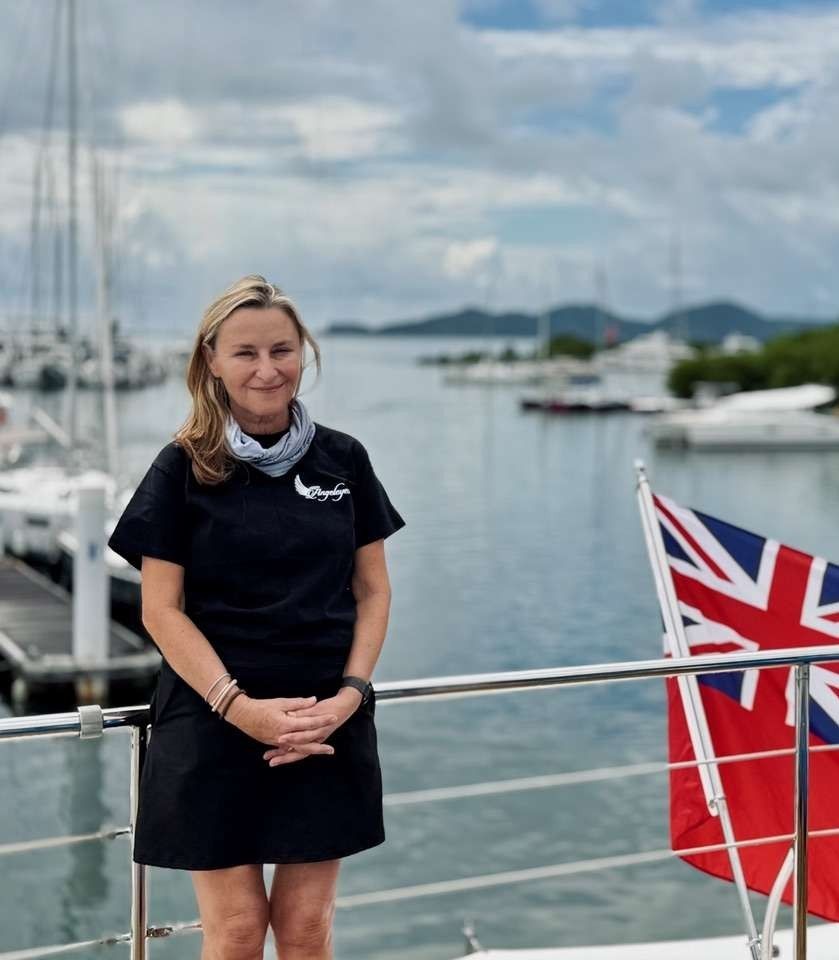 Stew Jenny Gulland crewed charter yacht Angeleyes