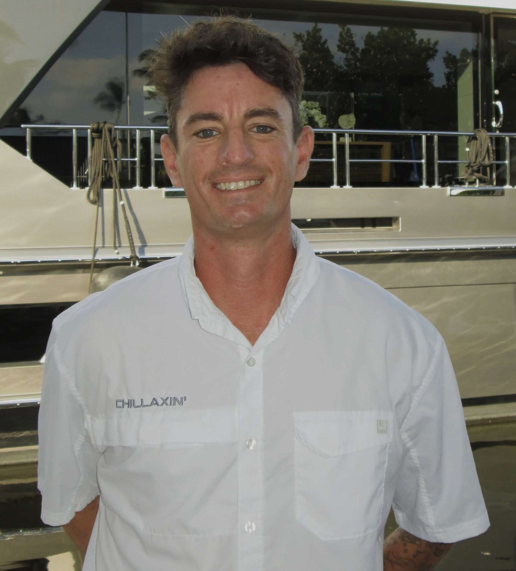 Captain Bradley Hinton chillaxin yacht 